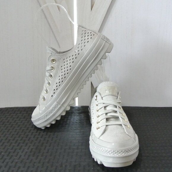Converse Chuck Taylor® All Star® Lift Ripple Perforated Ox Sneakers - Picture 5 of 14